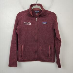 Patagonia Better Sweater Womens‎ Small Burgundy Heather Full Zip Fleece Jacket